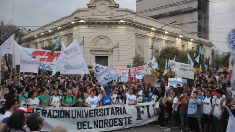 Marcha por la educación pública: el reclamo de las universidades tendrá su réplica en Resistencia